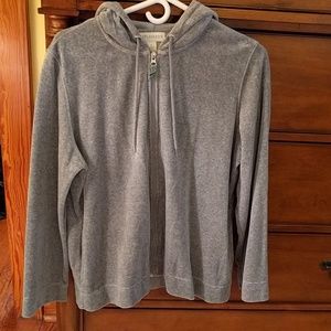 Appleseed's gray velour hoodie